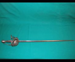  Шпага типа Паппенхайм. На клинке надпись "SOLIDEO GLORIA". Германия. 1630 г.